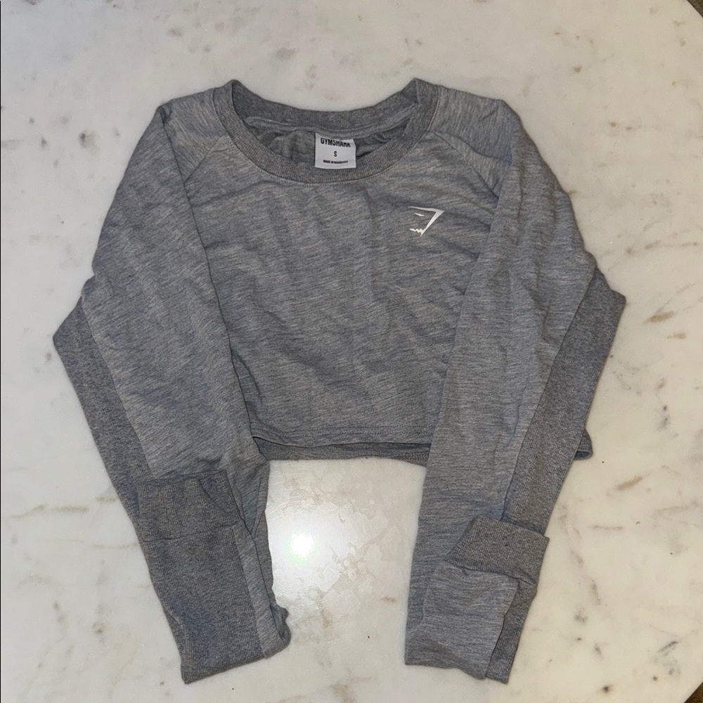 Gymshark Heather Gray Cropped Top